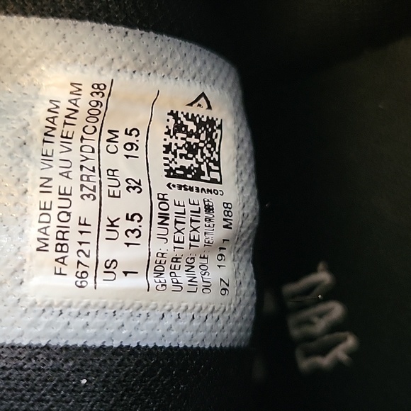 Converse black cheetah/leopard print size EUR32/Juniors 1 - Picture 7 of 7